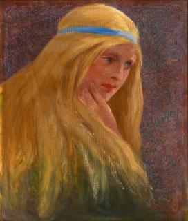 Sigfrid August Keinänen - Blonde Girl.