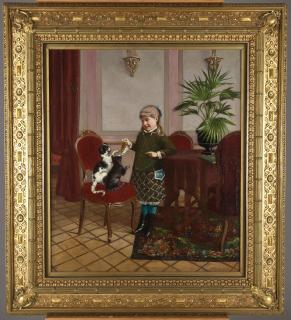 Sigfrid August Keinänen - Flicka Med Katter