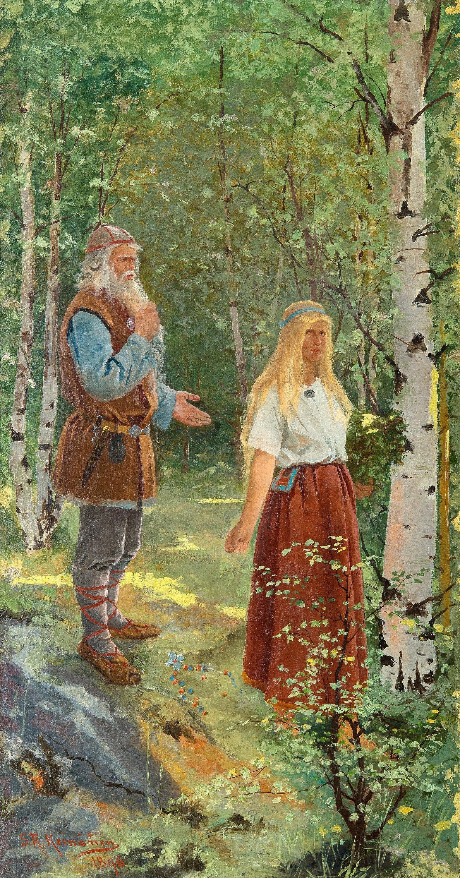 Sigfrid August Keinänen - Väinämöinen And Aino.