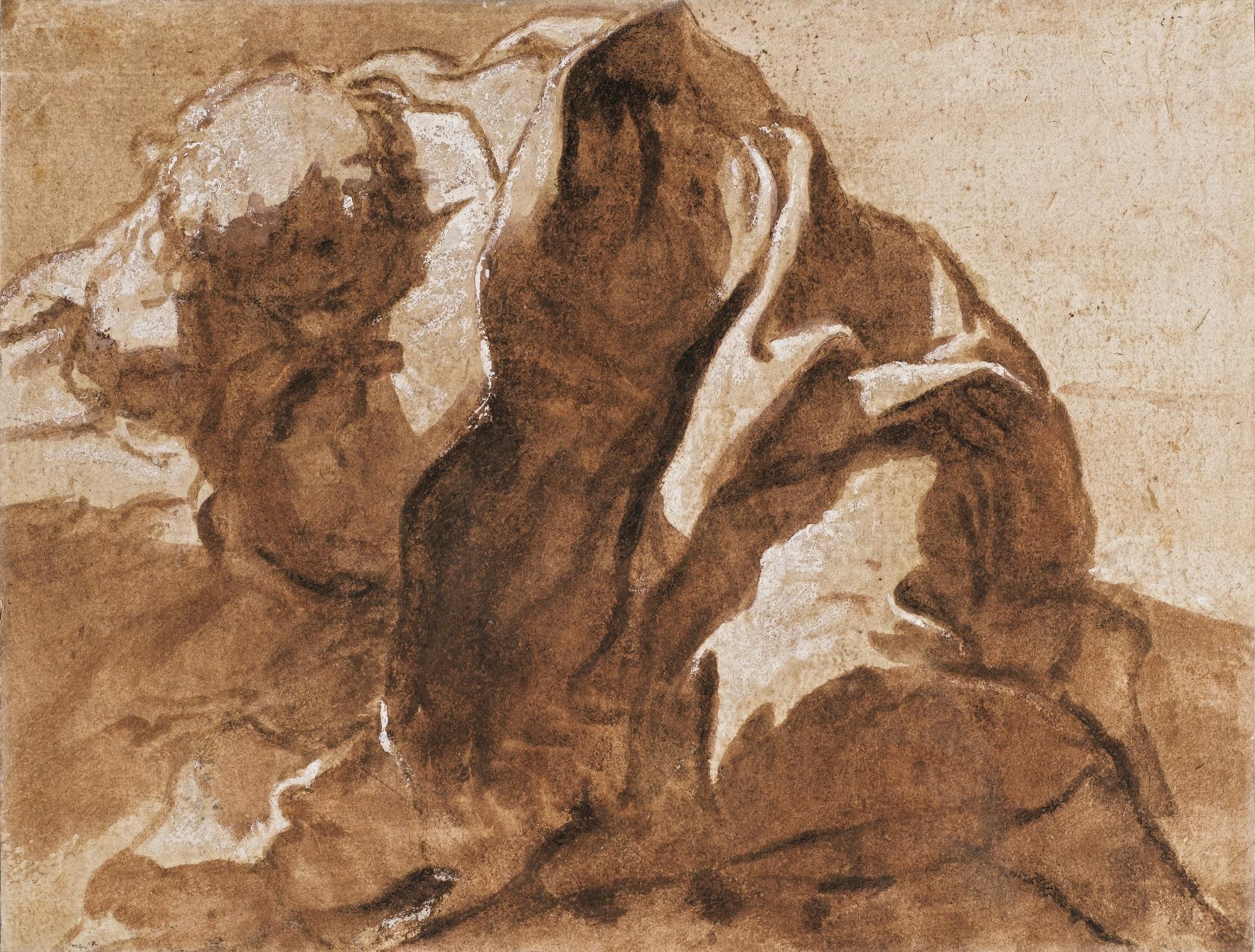 Sigismonda Caula - Recto: An Apostle Sleeping By A Rock Verso: Studies Of Feet