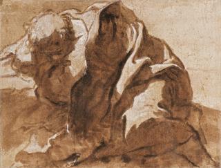 Sigismonda Caula - Recto: An Apostle Sleeping By A Rock Verso: Studies Of Feet