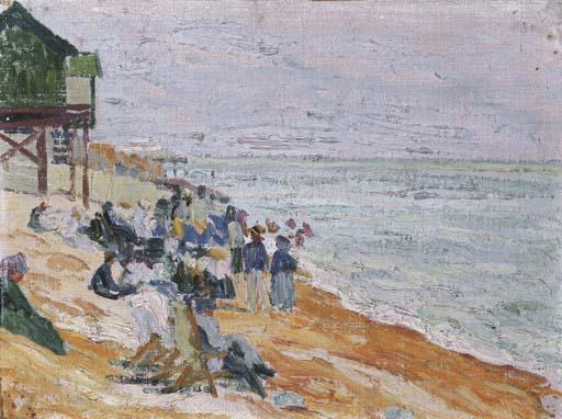 Sigismund Righini - Folkestone, on the Beach, 1910