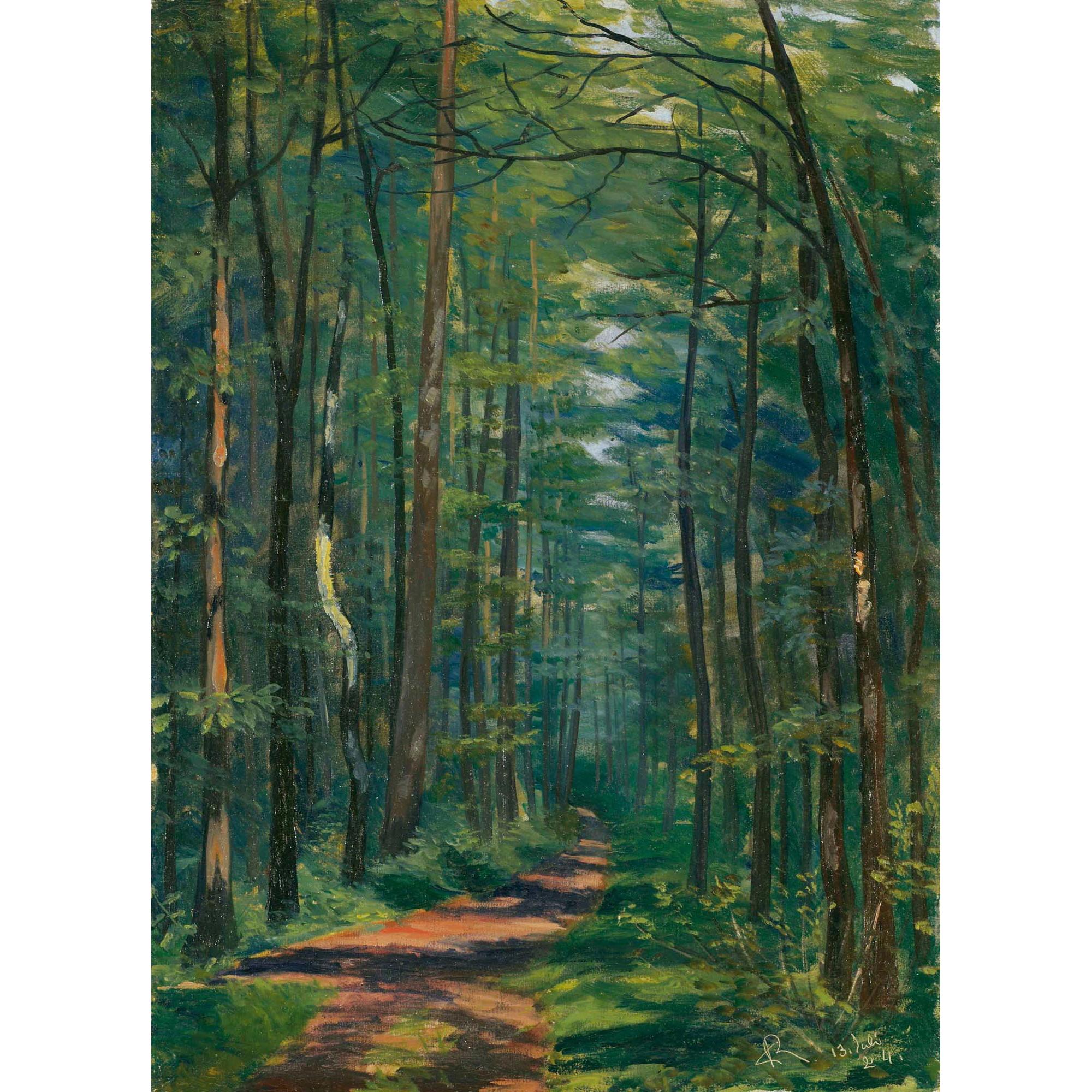 Sigismund Righini - Wald Bei Oberlunkhofen, 1924 Woods At Oberlunkhofen, 1924