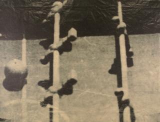 Sigmar Polke - 4 Bll.: Fernsehbild (Kicker).