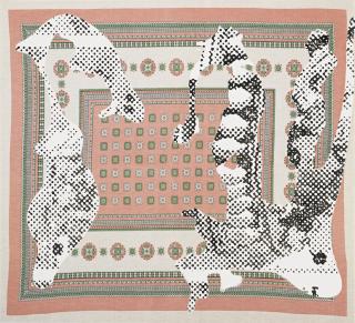 Sigmar Polke - Rosa Tischdecke