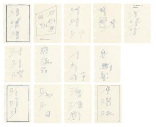 Sigmar Polke - Zeichnungen (Composition With Small Figures 1 To 13)