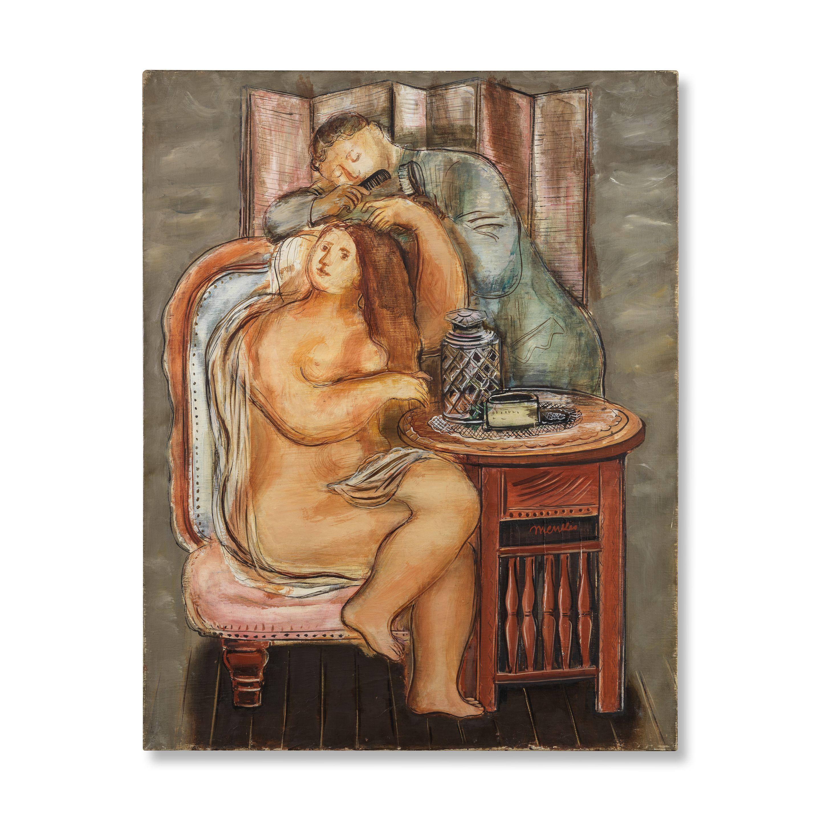 Sigmund Menkes - Sans titre (Deux femmes à la coiffure)