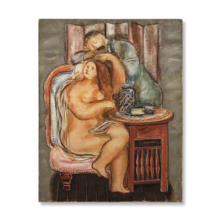 Sigmund Menkes - Sans titre (Deux femmes à la coiffure)