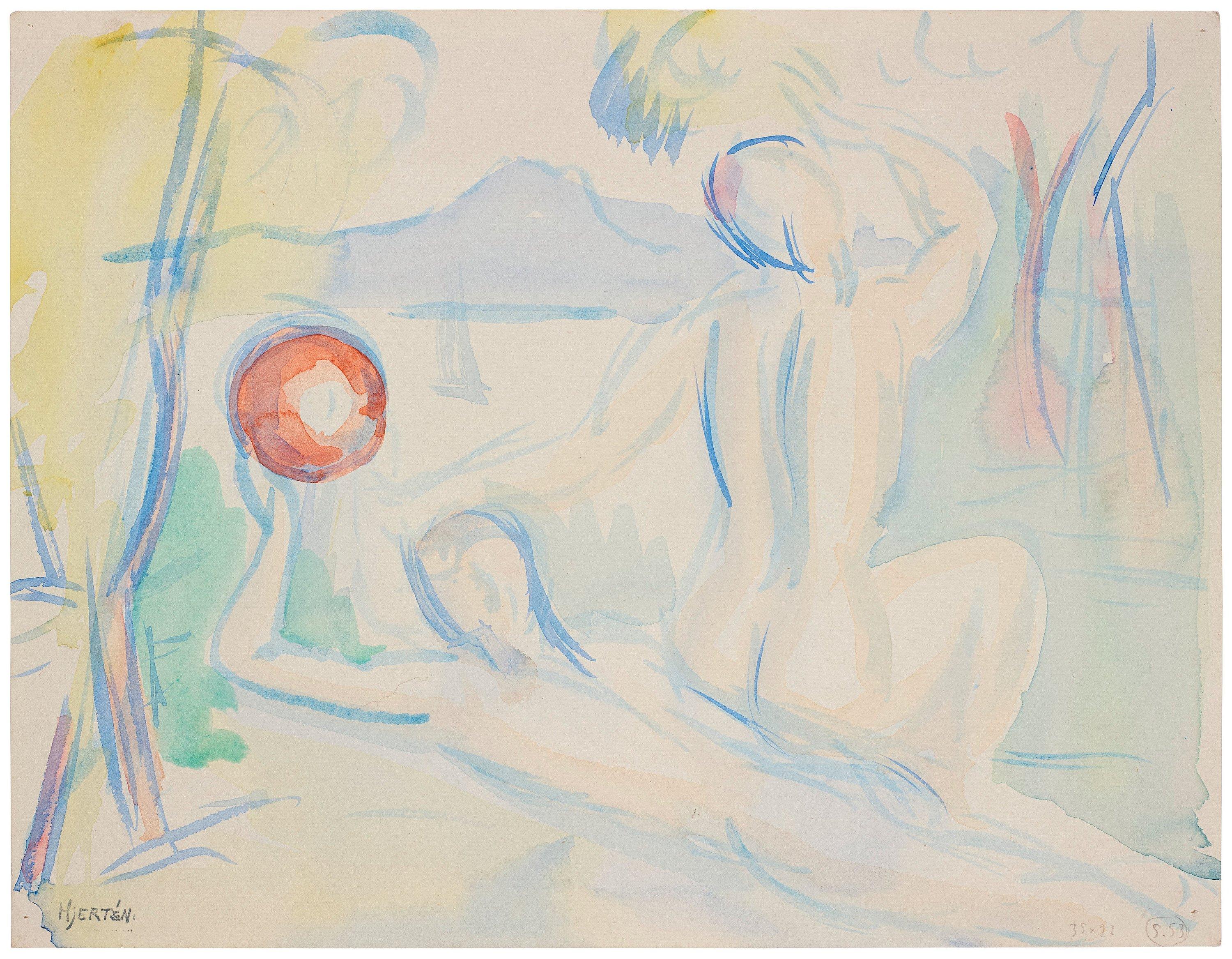 Sigrid Hjertén - By the lake