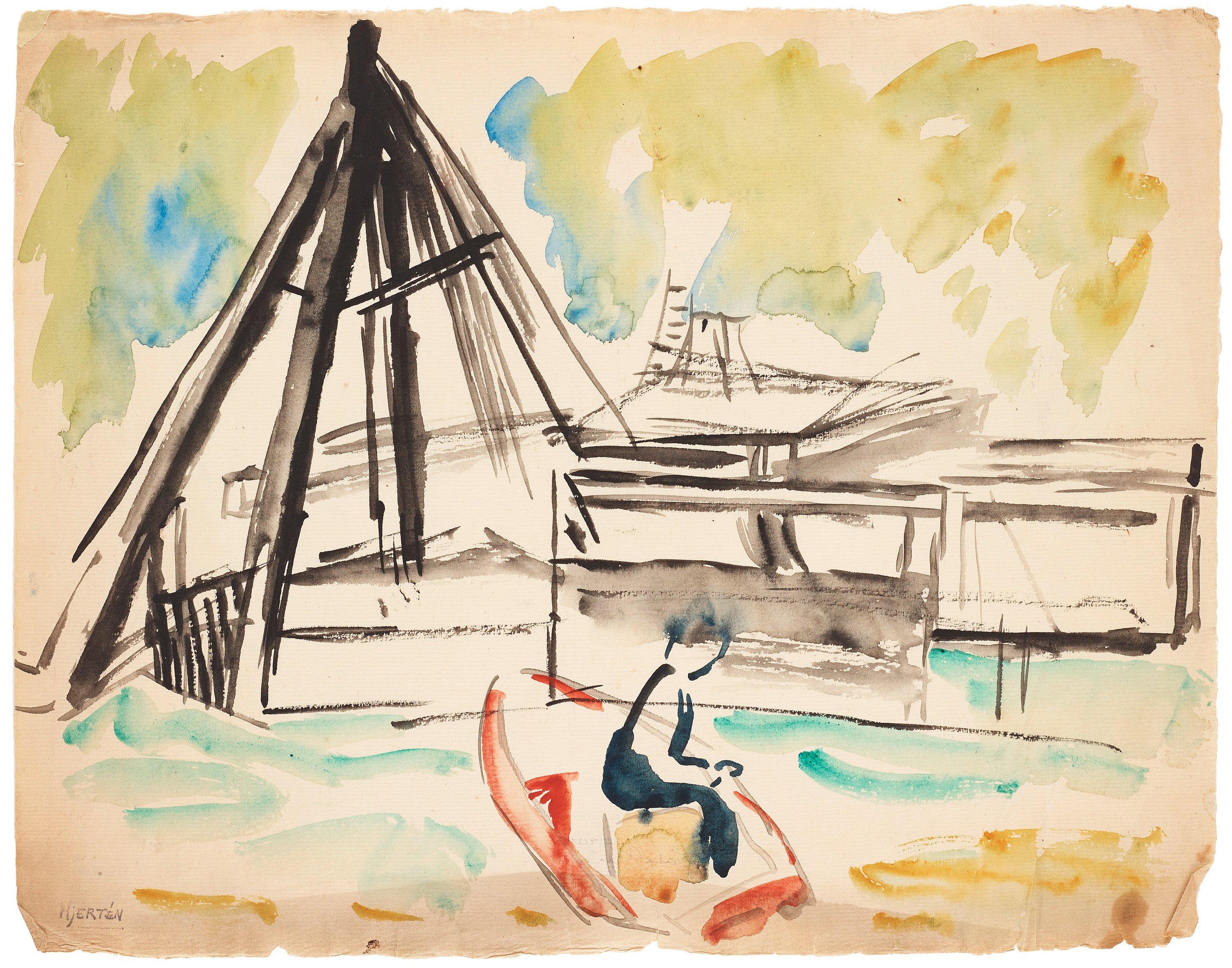 Sigrid Hjertén - Fisherman from Maine