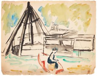 Sigrid Hjertén - Fisherman from Maine