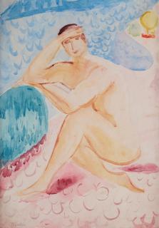 Sigrid Hjertén - Seated woman