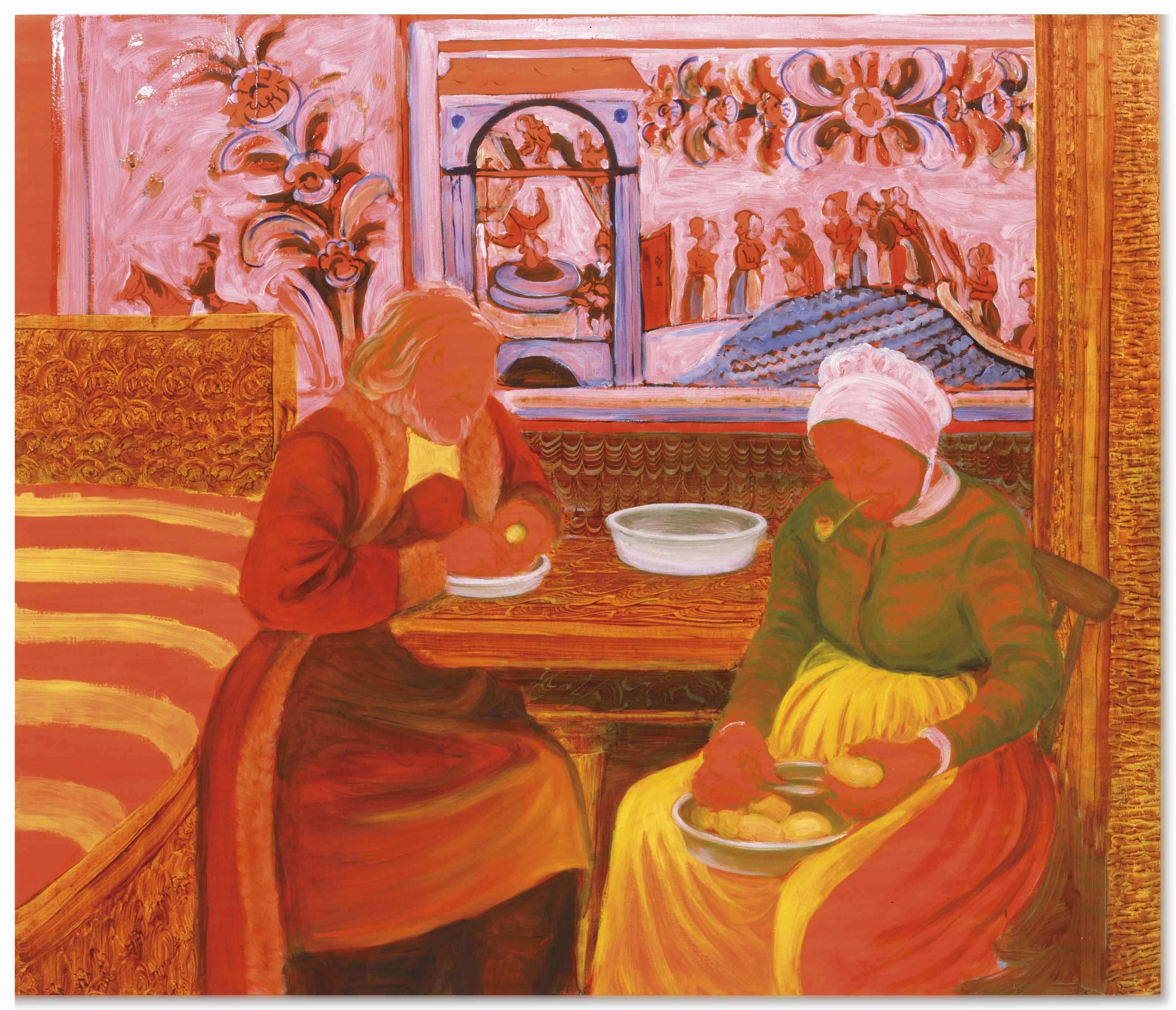 Sigrid Holmwood - The Last Peasant-Painters Peeling Potatoes (Old Woman Mill)