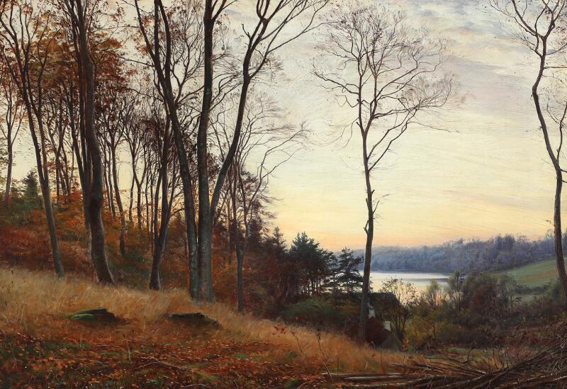 Sigvard Hansen - “Efteraarsaften ved Solnedgang