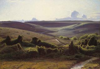 Sigvard Marius Hansen - On the moors at dusk