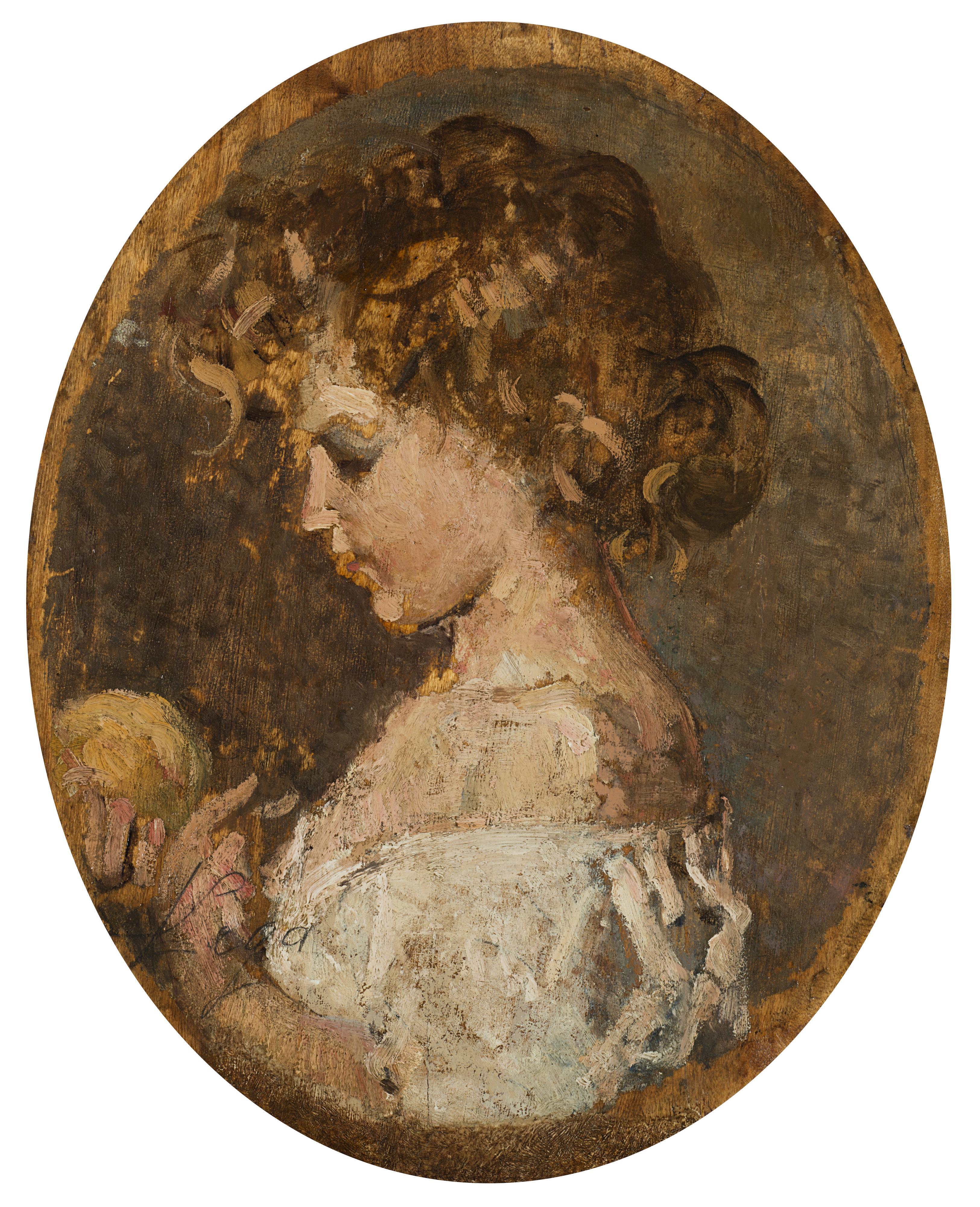 Silvestro Lega - Bambino con pomo