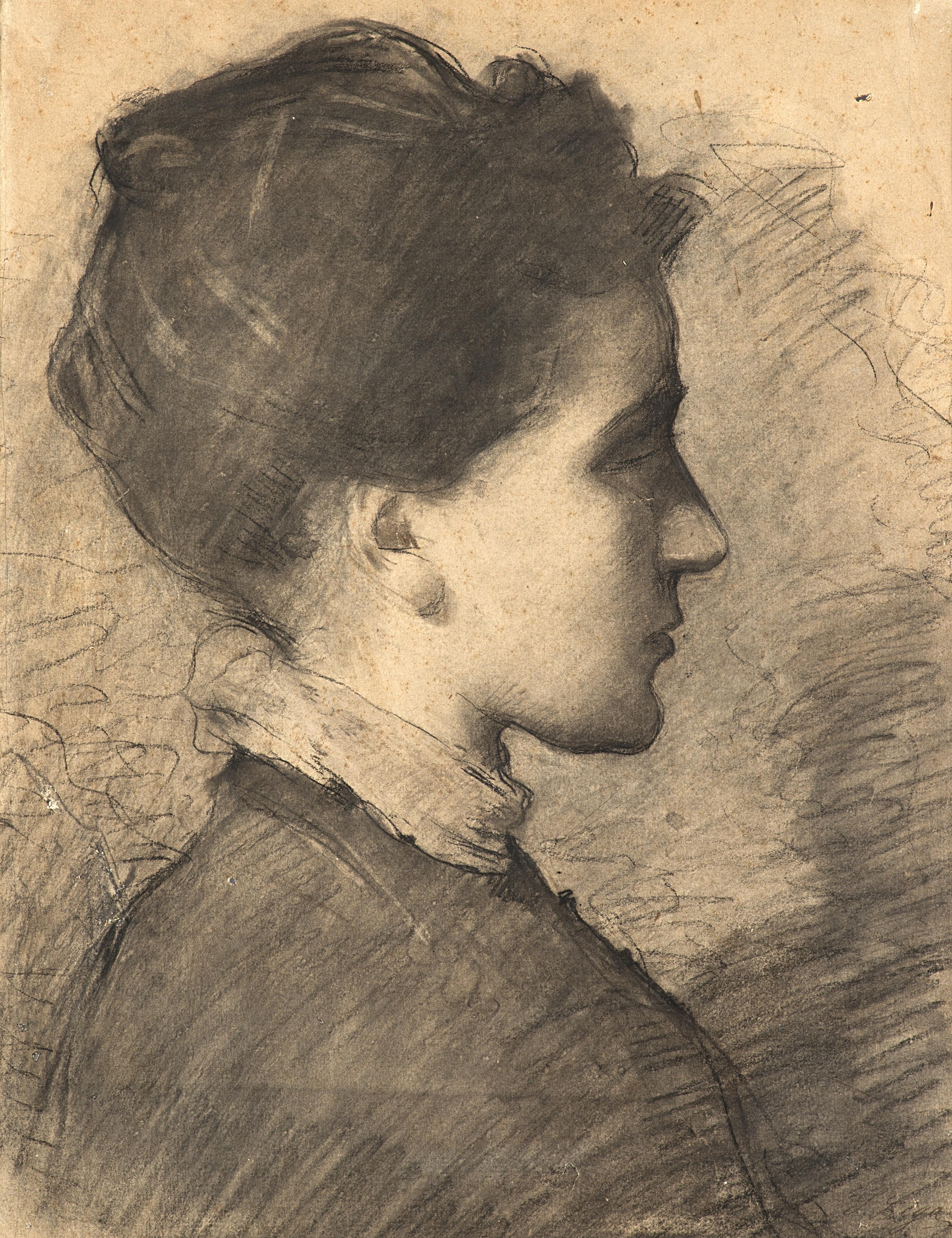 Silvestro Lega - Profilo di ragazza