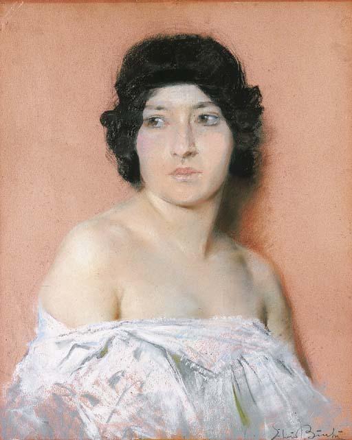 Silvio Bicchi - Modella su fondo rosa