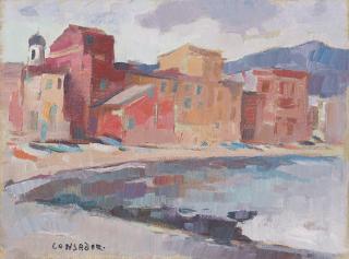 Silvio Consadori - Marina piccola a Sestri Levante