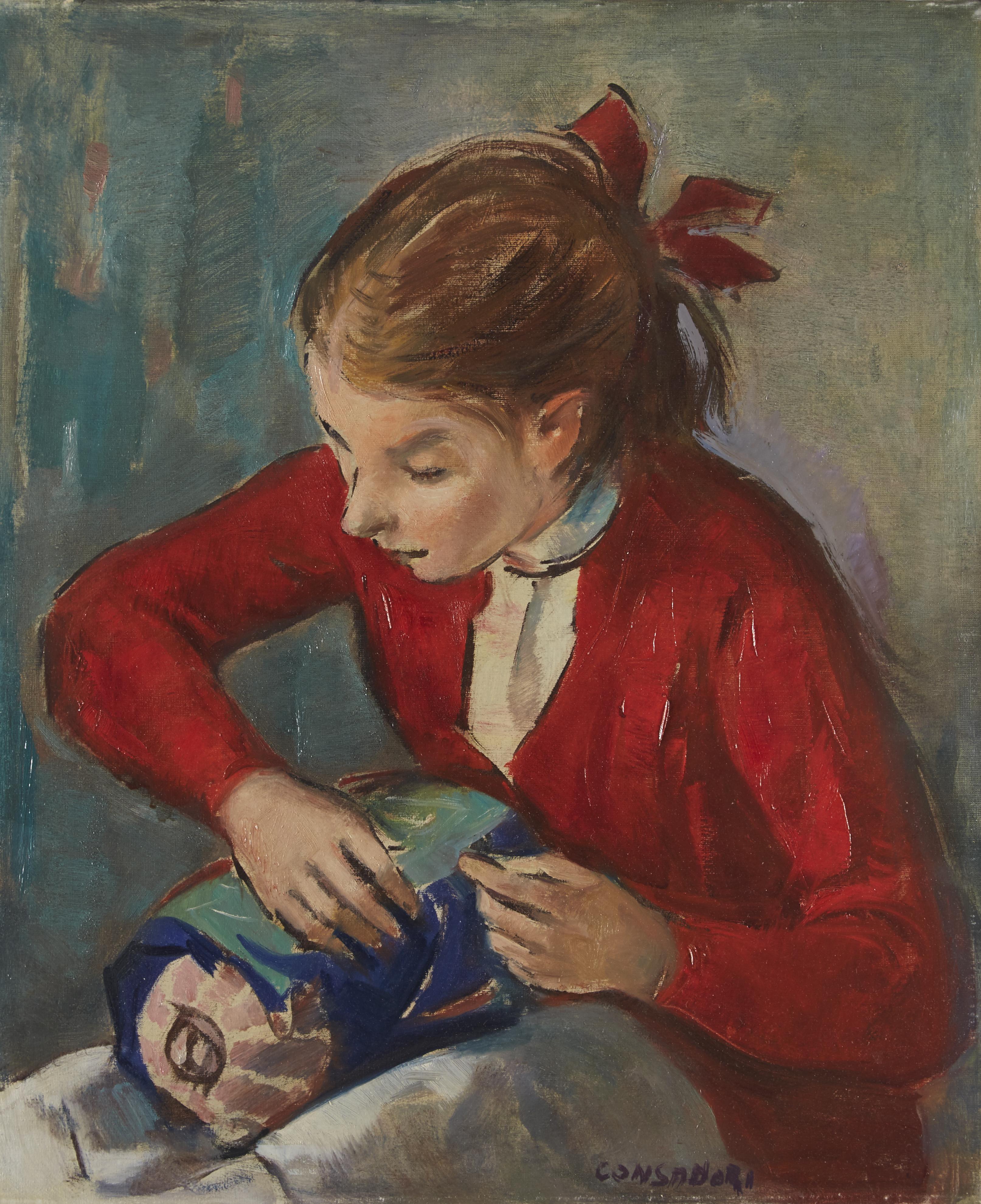 Silvio Consadori - Merlettaia buranella