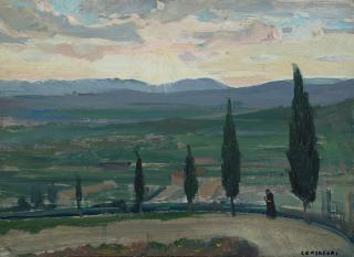 Silvio Consadori - Paesaggio toscano