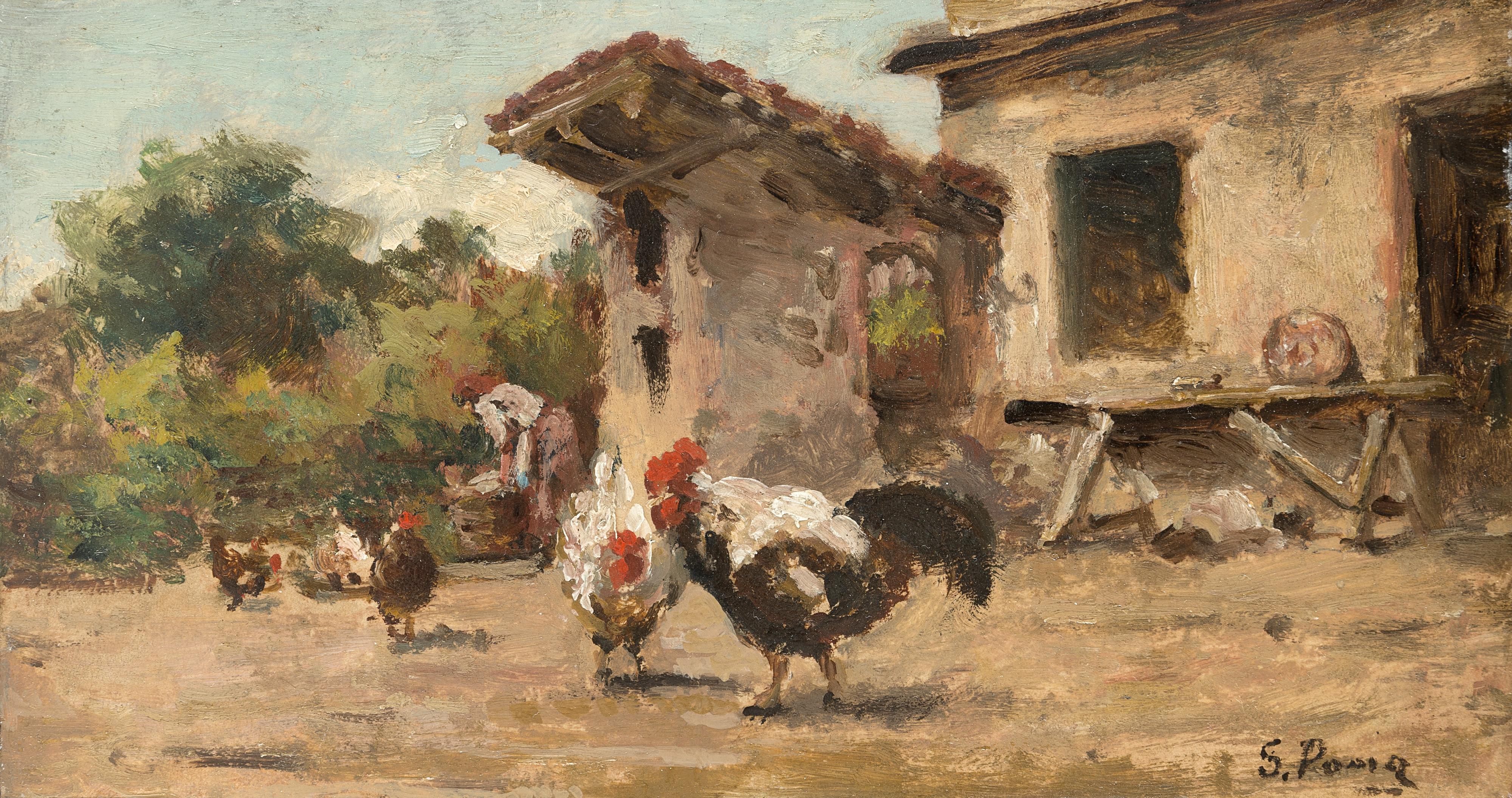 Silvio Poma - In cortile