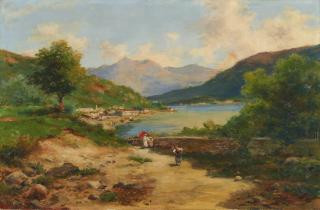 Silvio Poma - Lago Maggiore, veduta di Baveno