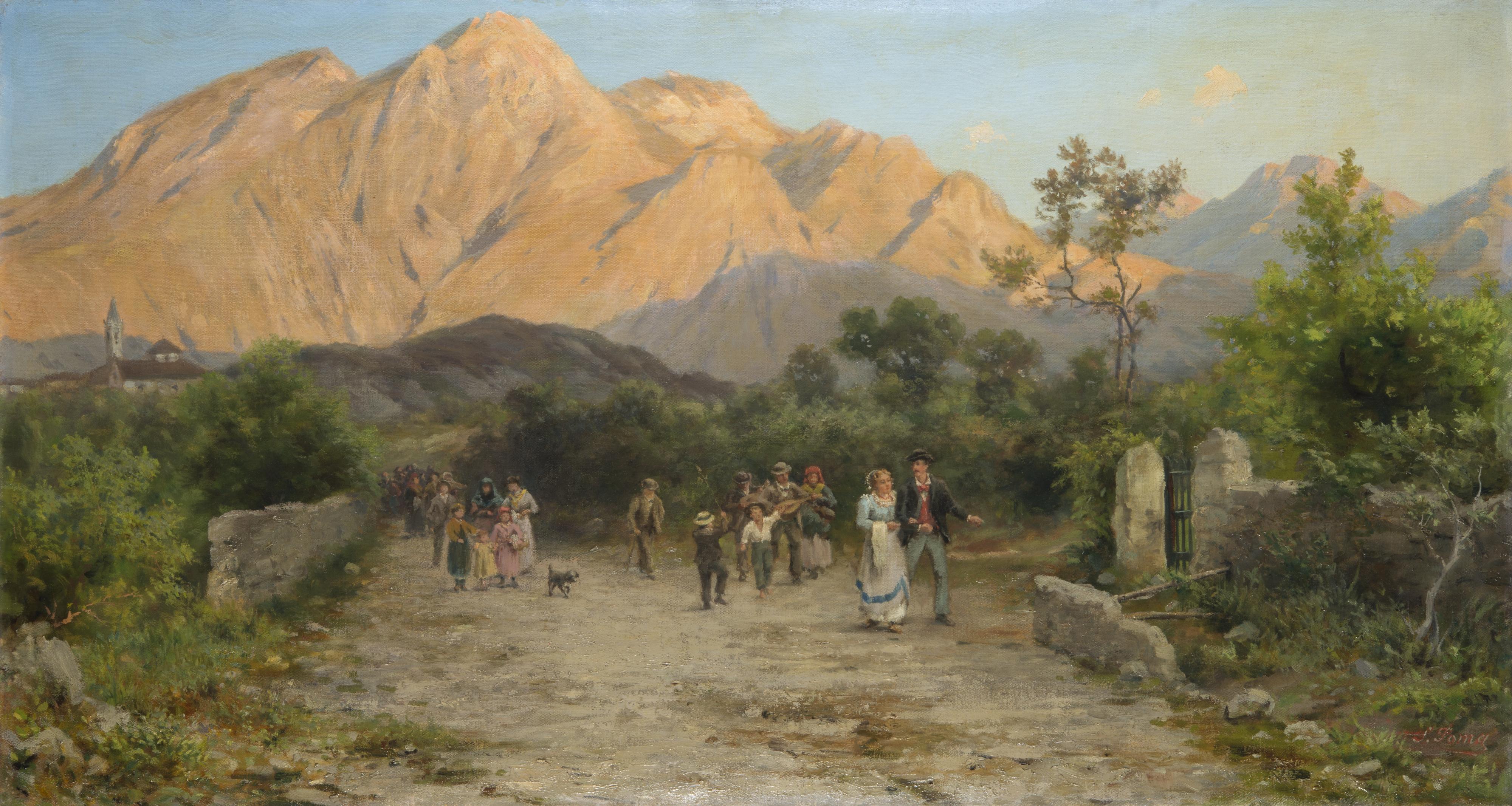 Silvio Poma - Valmadrera, il Cornisciolo, corteo nuziale