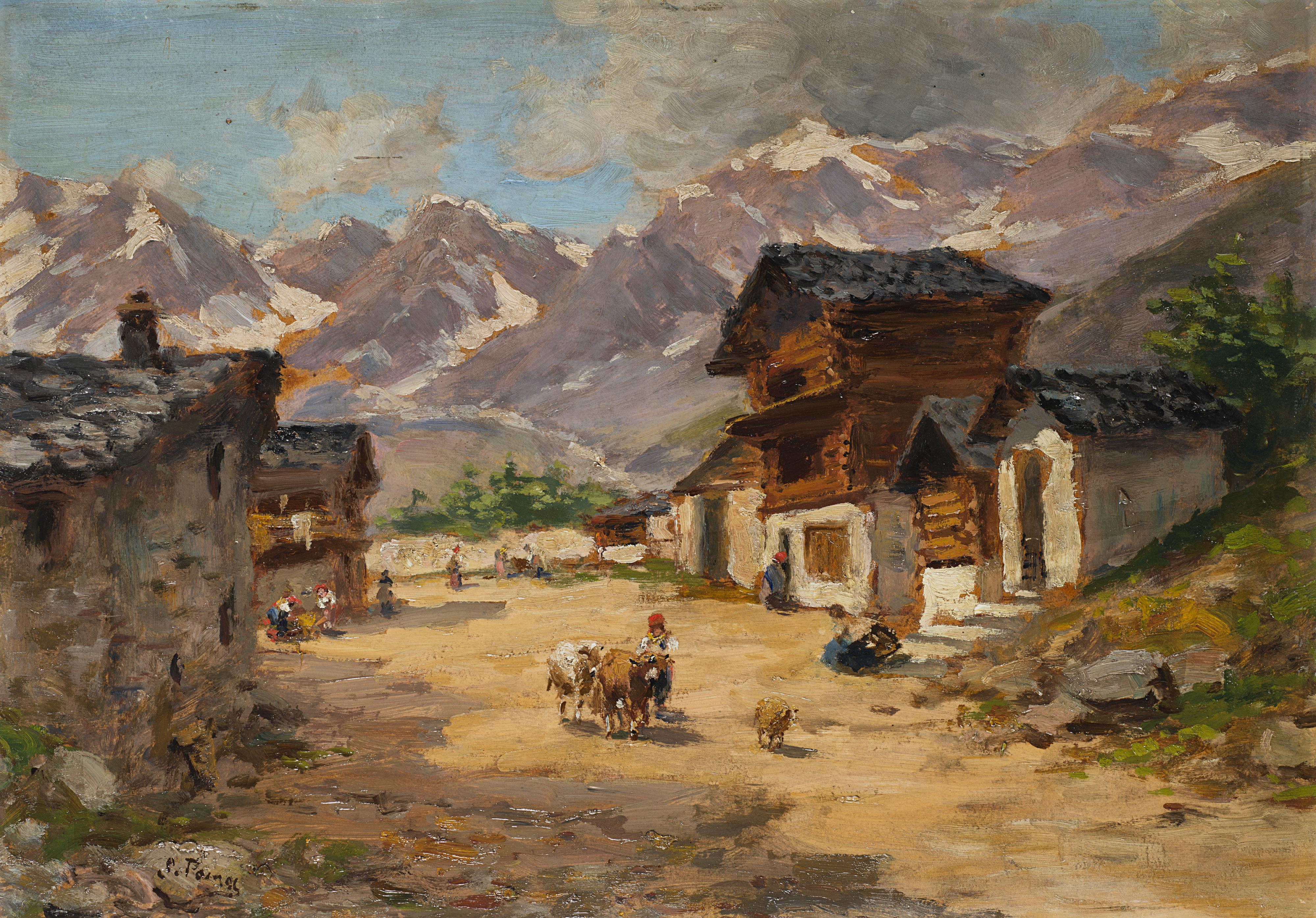 Silvio Poma - Villaggio di montagna