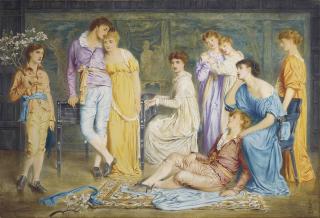 Simeon Solomon - A Prelude by Bach