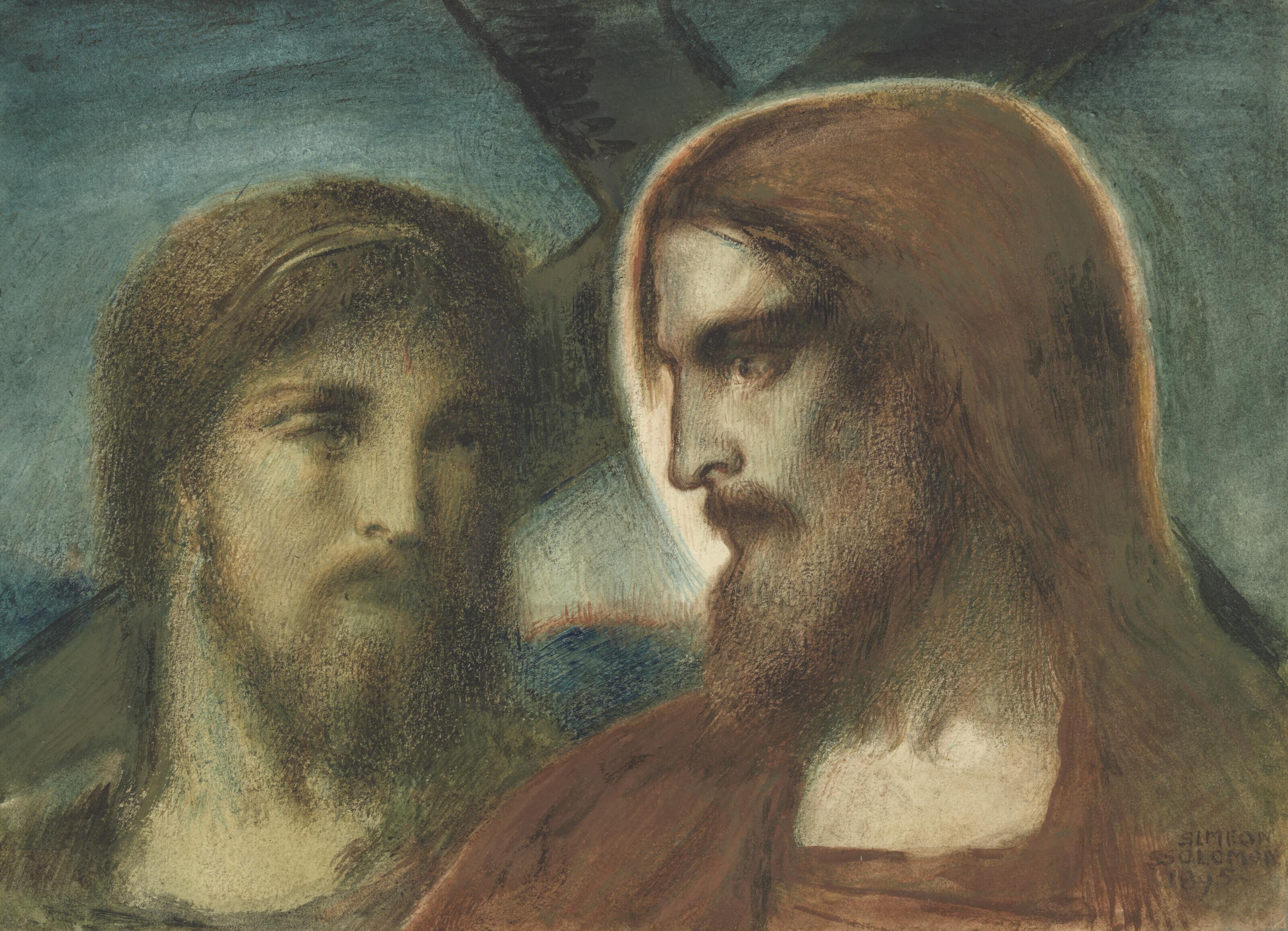 Simeon Solomon - Christ and St. Joseph of Aramathea