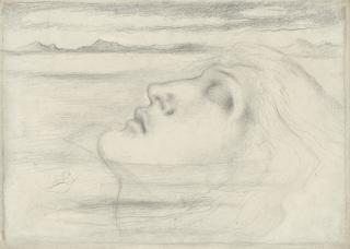 Simeon Solomon - Head study