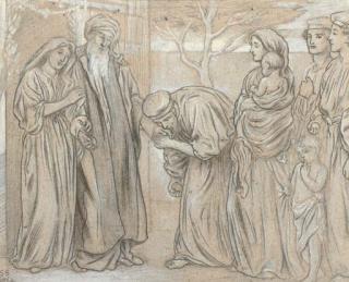 Simeon Solomon - Paying respects to the father of the house