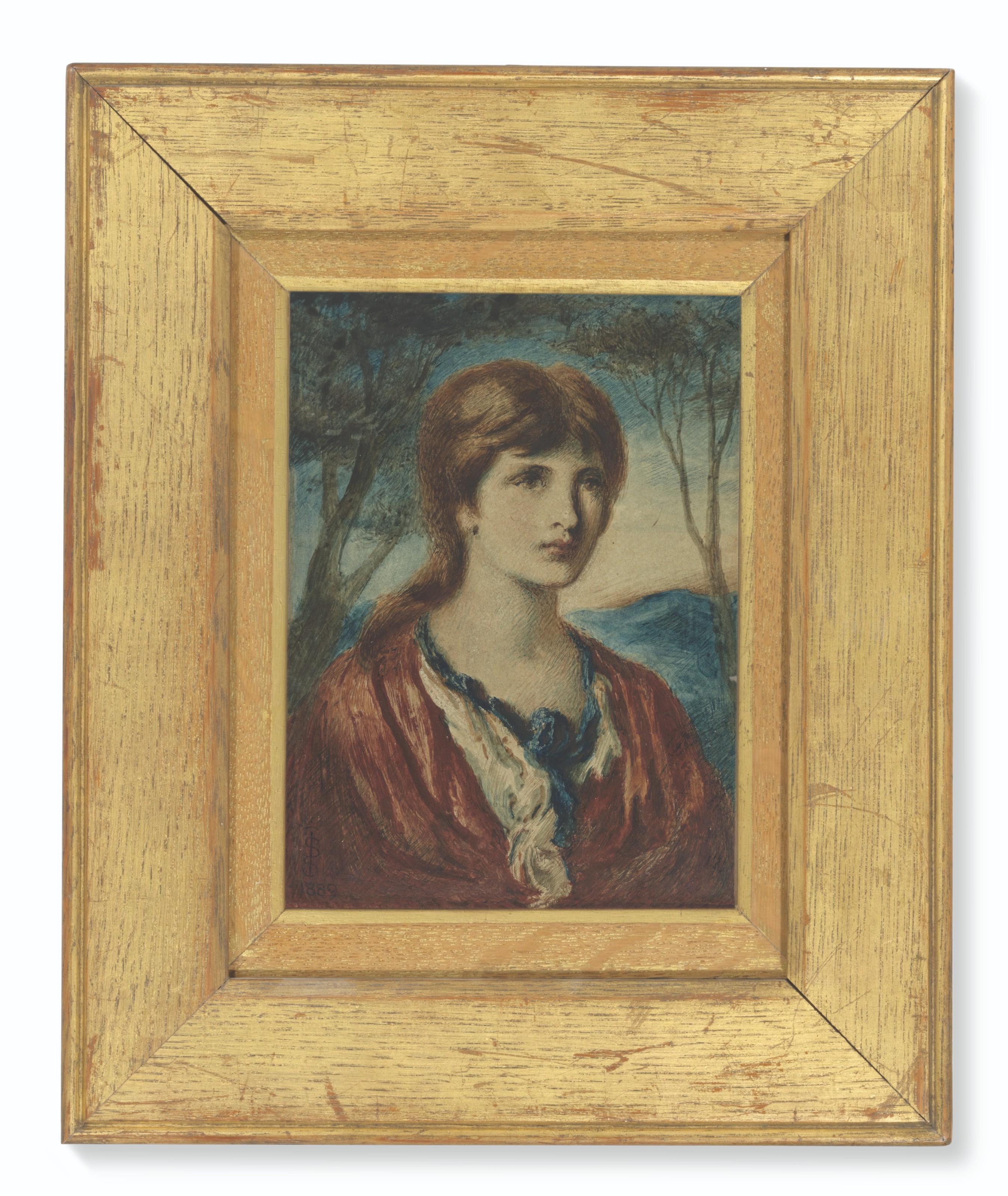 Simeon Solomon - Portrait Of A Young Woman