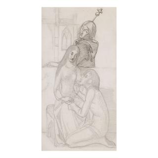 Simeon Solomon - Romeo And Juliet Overlooked By Friar Lawrence
