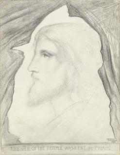 Simeon Solomon - The Veil of the Temple was rent in Twain