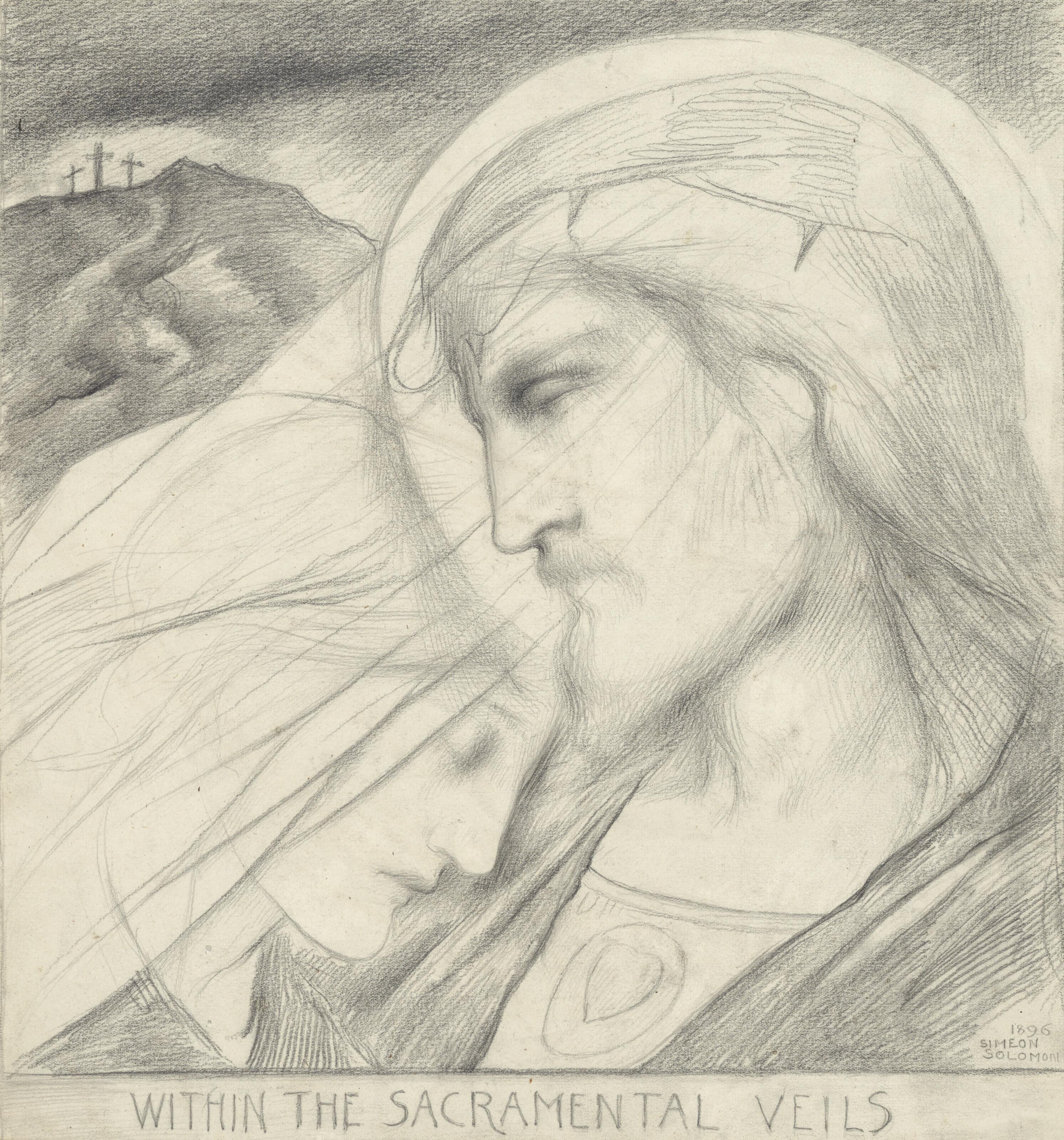 Simeon Solomon - Within the sacramental veils