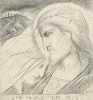 Simeon Solomon - Within the sacramental veils