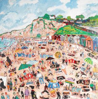 Simeon Stafford - Beach Cliff and Road (unframed)