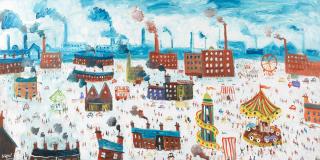 Simeon Stafford - Day At The Funfair (Unframed)