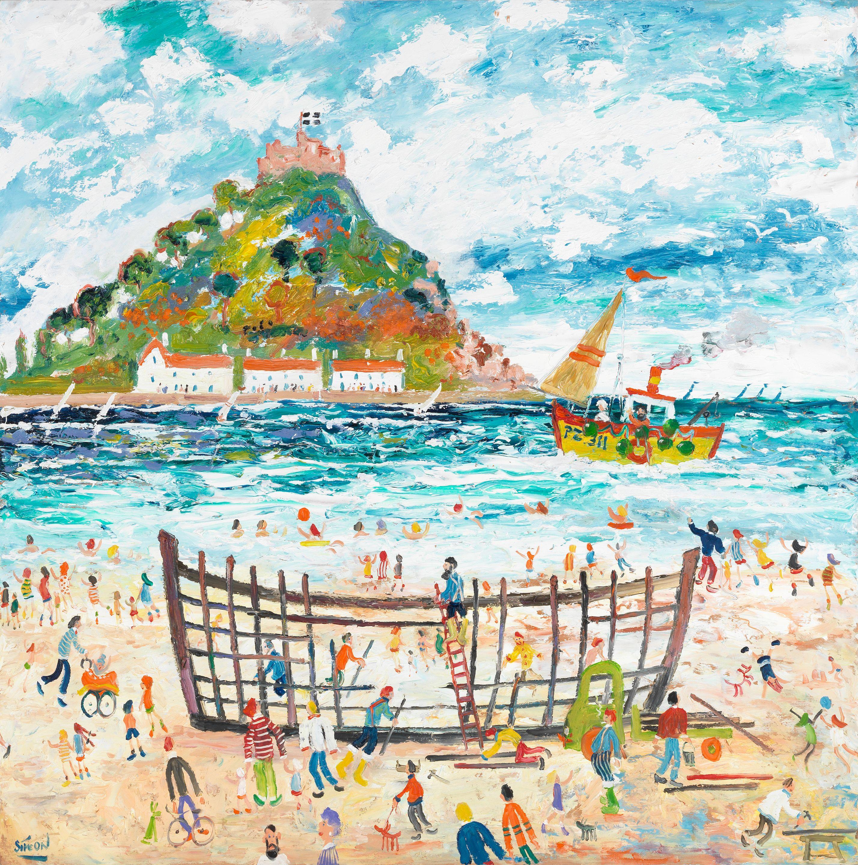 Simeon Stafford - The Boat Builders, St Michael\'s Mount