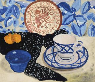 Simon-Albert Bussy - Blue and white teacup