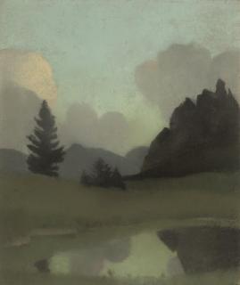 Simon Albert Bussy - In the Highlands Near Rothiemurchus