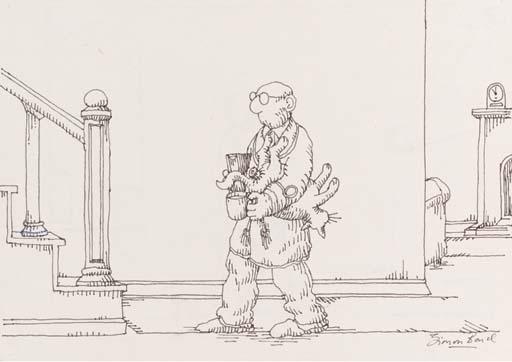 Simon Bond - A pair of illustrations for A Hundred and One Uses of a Dead Cat