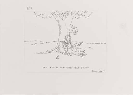 Simon Bond - Isaac Newton is reminded about Gravity