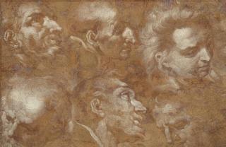 Simon Dubois - Etudes De Têtes D\'Hommes D\'Après Les Maîtres Anciens