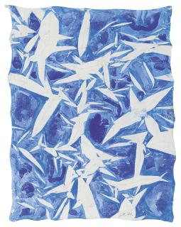 Simon Hantaï - Aquarelle