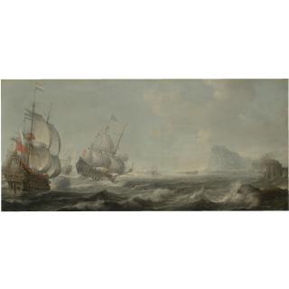 Simon Jacobsz. de Vlieger - The Battle Of Gibraltar