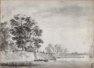 Simon Jacobsz. de Vlieger - Walls of a Dutch town