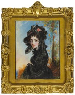 Simon Jacques Rochard - Portrait Of A Lady, Circa 1830